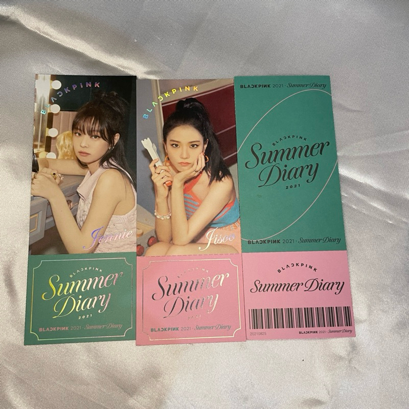 BLACKPINK YGS SUMMER DIARY TICKET EVERLAND POB JISOO JENNIE OFFICIAL MD YGSELECT
