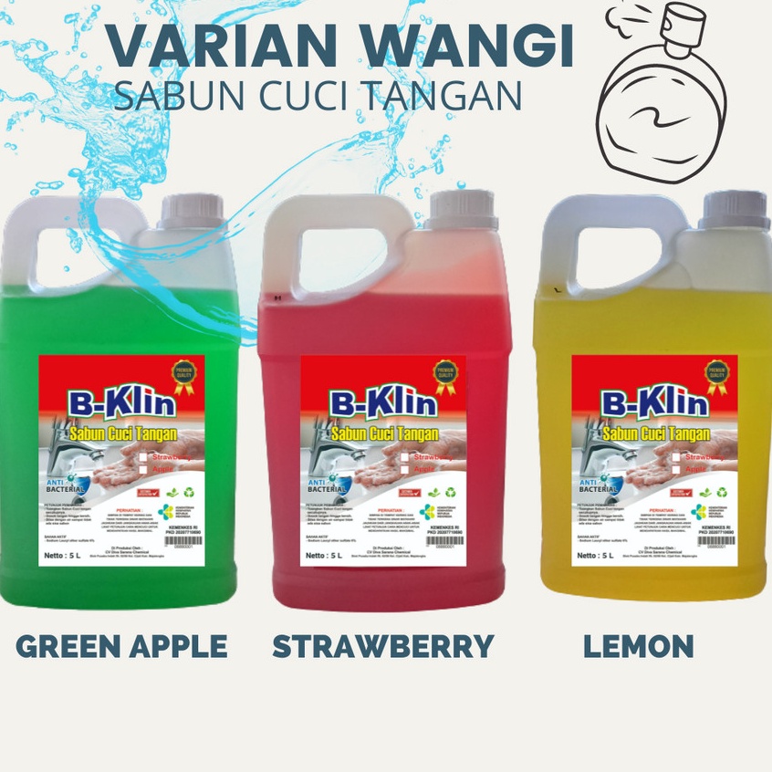 KODE I89J Sabun Cuci Tangan Handsoap Hand Soap 5 Liter Bklin BKlin