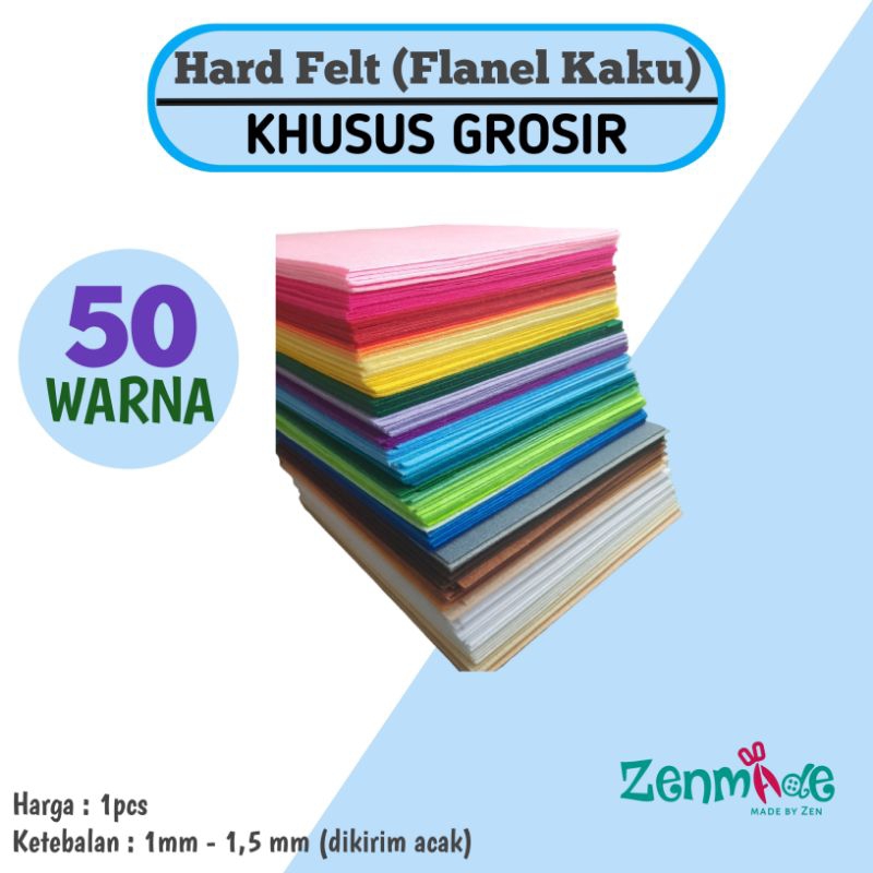 Hard Felt KHUSUS GROSIR (Flanel Kaku) Pre-Order / Non Woven Stiff Felt