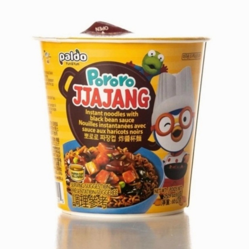 

Paldo Pororo Jjajang Mie Cup Noodle 65g Jjajangmyun Jjajangmen Korea