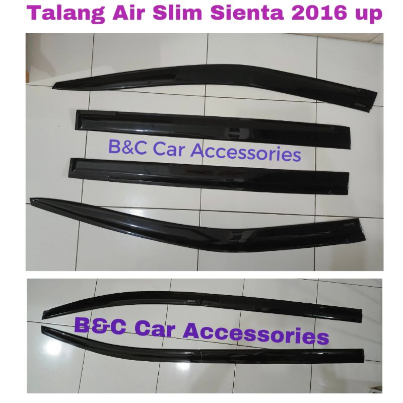 Talang Air/Side Visor Slim Sienta Kualitas Super Premium