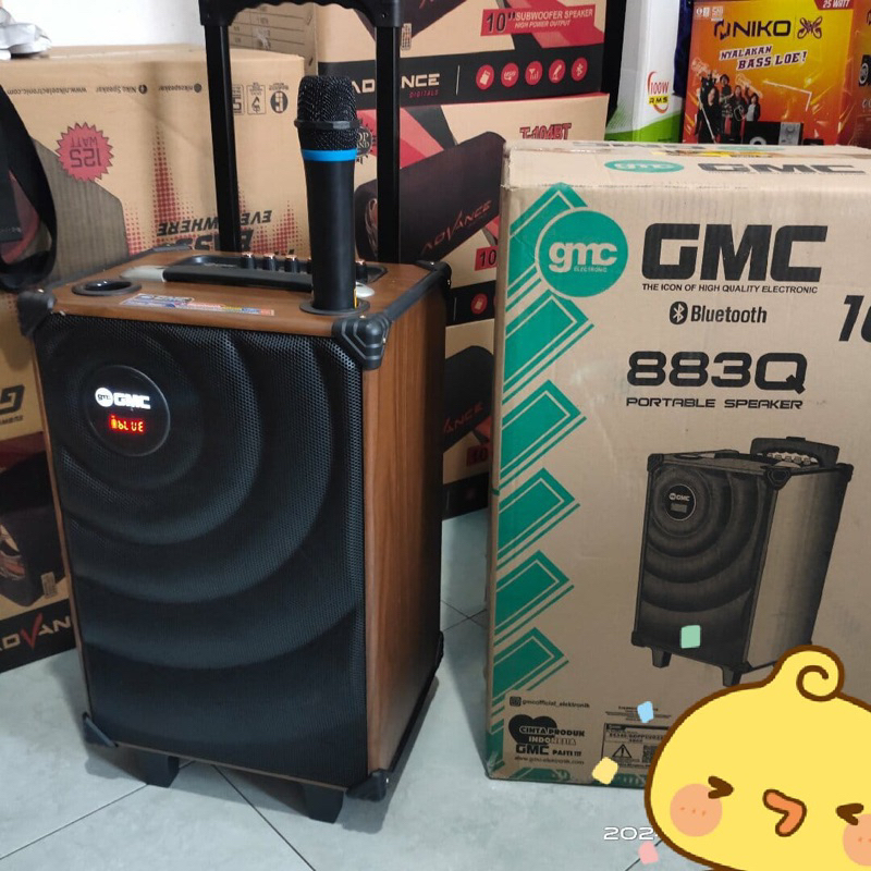 Speaker Gmc 883Q GMC Portable speaker 10 inci GMC Speaker 10 inci GMC 883 Q Speaker GMC Bluetooth Sp