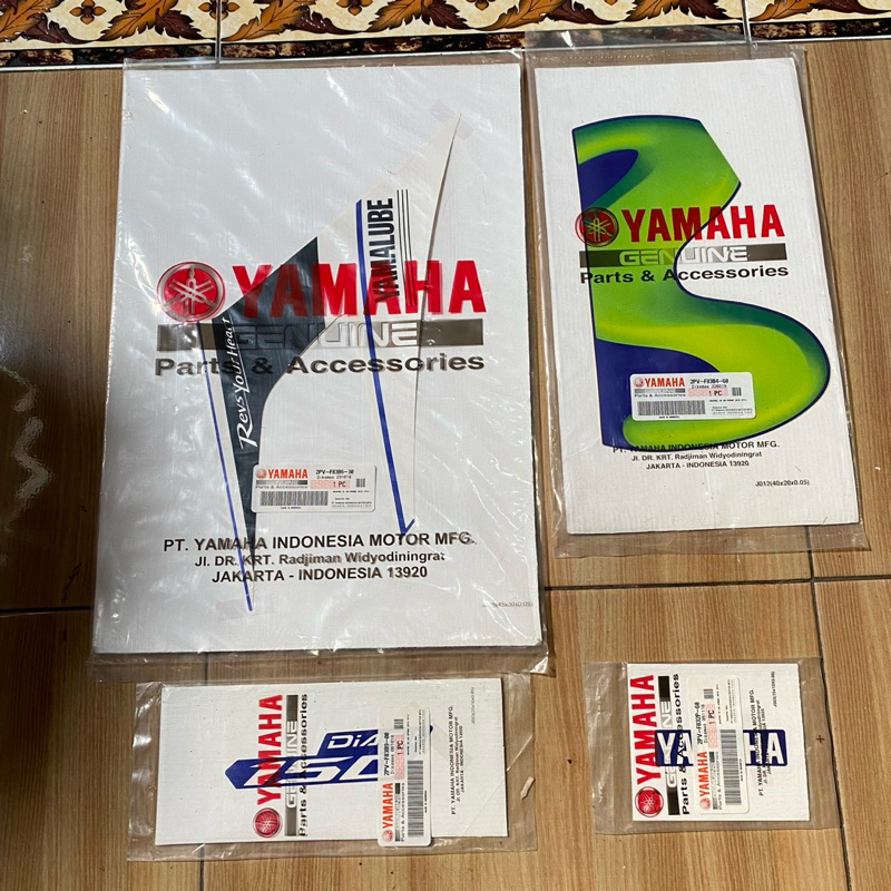 Striping Stiker SAYAP KANAN Yamaha jupiter mx King movistar 2015 biru original YGP