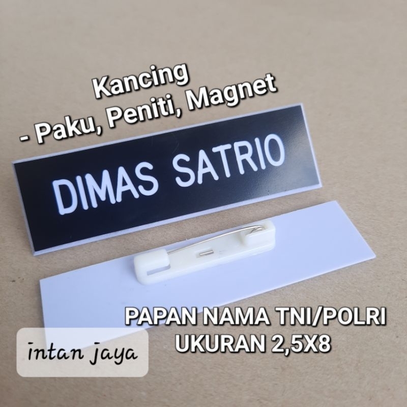

Papan Nama TNI / POLRI Ukuran 2,5X8