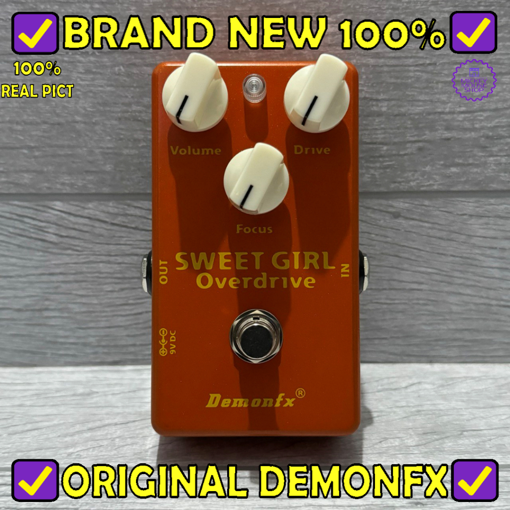 Efek Gitar DemonFX SWEET GIRL Overdrive Smooth Mad Honey Guitar Pedal Effect