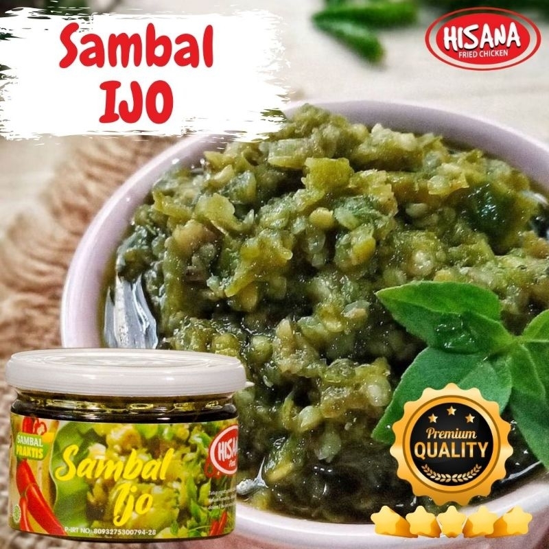 

SAMBAL IJO SUPER PEDAS TOPLES 120gr HISANA ORIGINAL PREMIUM QUALITY VIRAL