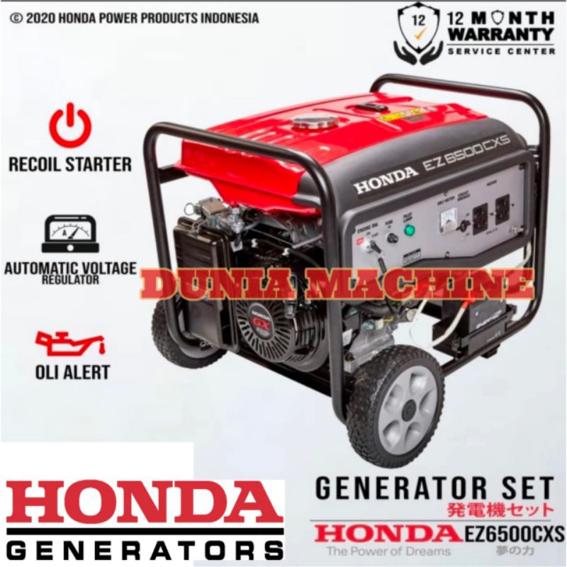 mesin genset Honda EZ 6500 CXS 5000 watt dengan engine GX 390