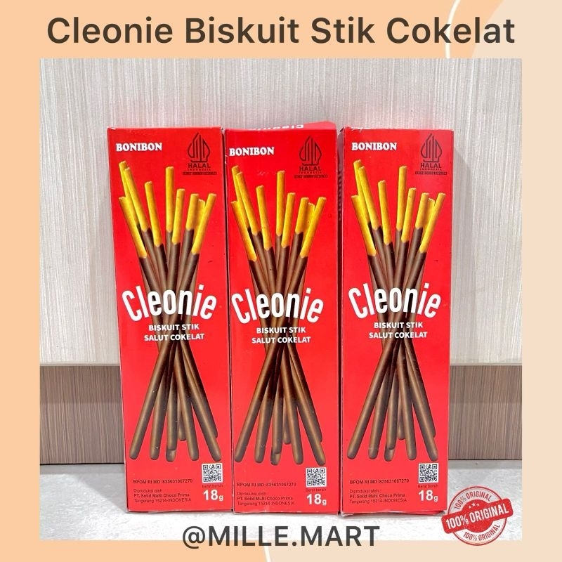 

[Per Pcs] CLEONIE BISKUIT STICK SALUT COKLAT / STIK COKELAT CLEONIE POKI 18GR