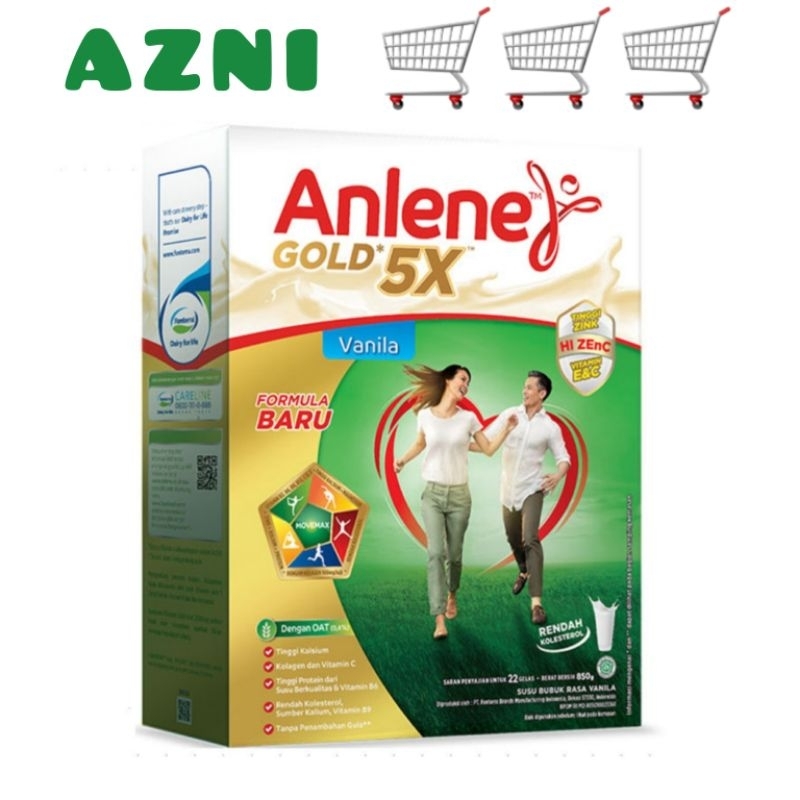 Anlene Gold 5X Hi-Calcium 850 gr - Susu Bubuk Untuk Lansia