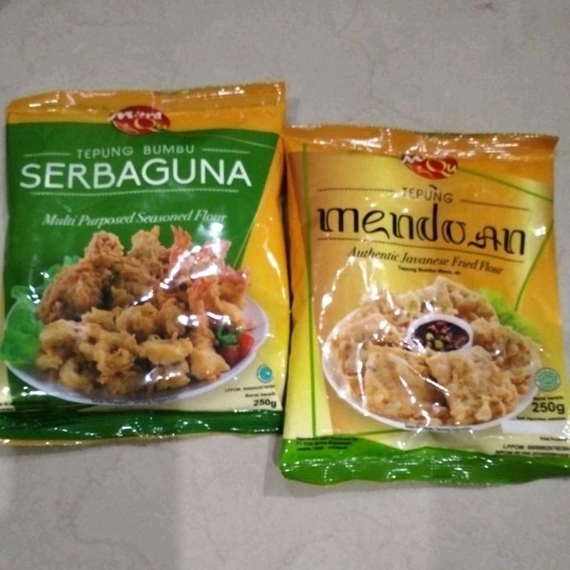 

Tepung Mendoan/Tepung Serbaguna/Tepung Bumbu MitraQu 250gr