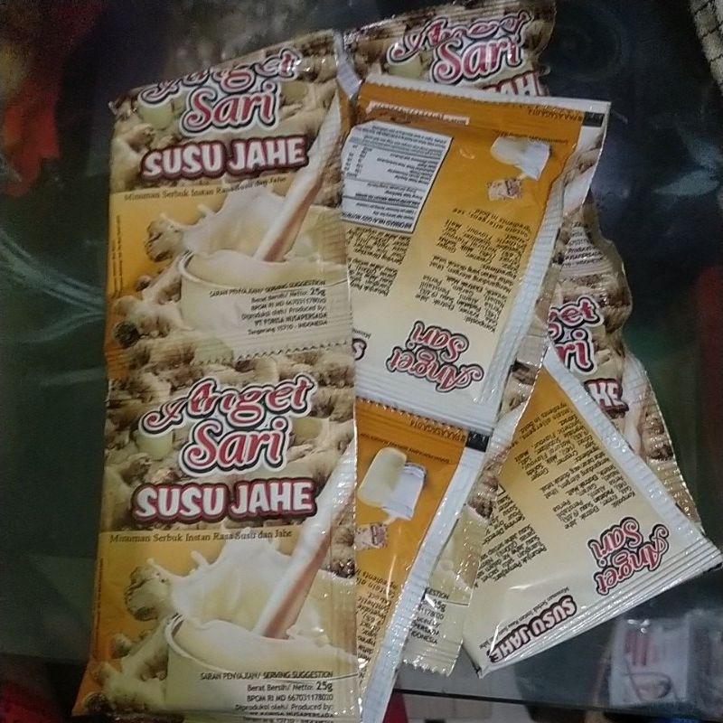 

ANGET SARI SUSU JAHE ISI 10 SACHET ,PER RENTENG
