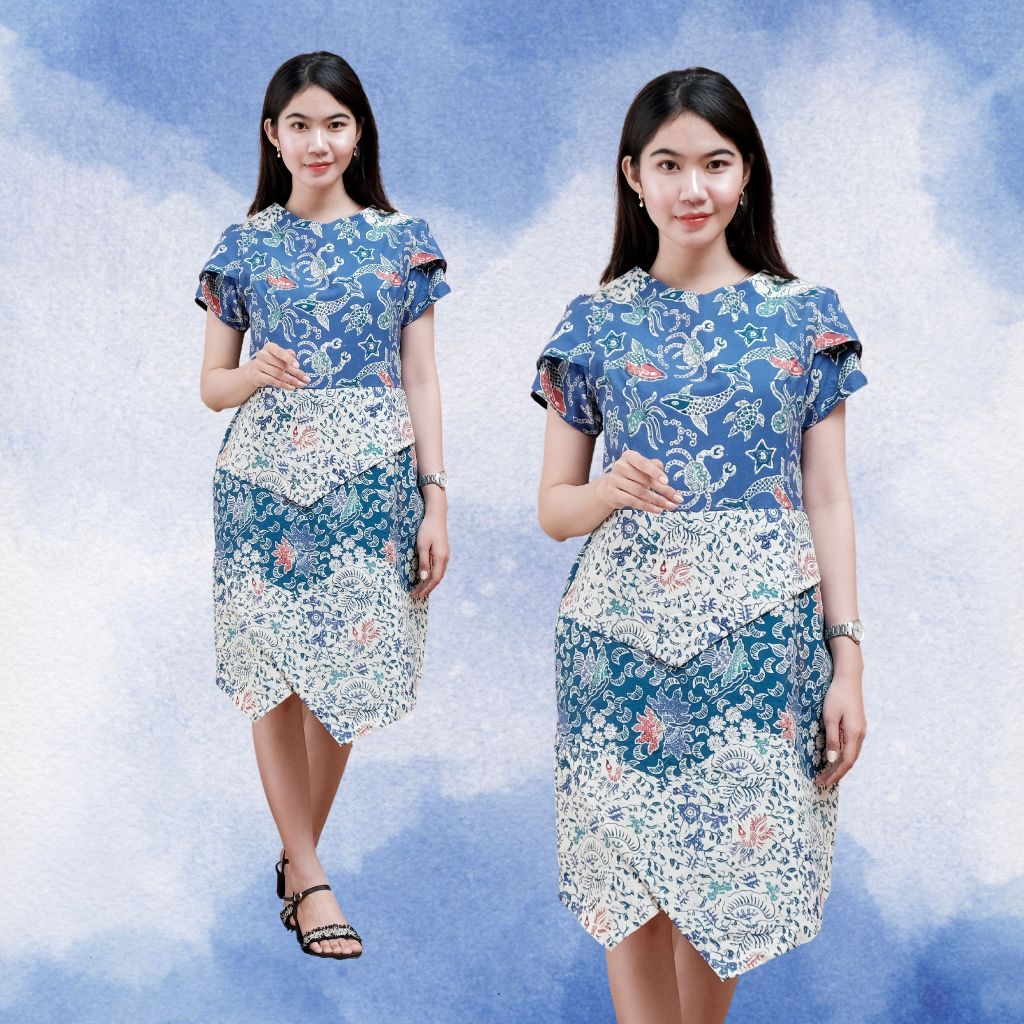 [BHUMIJAWA COLLECTION] - HOB Dress Batik Dania Cap