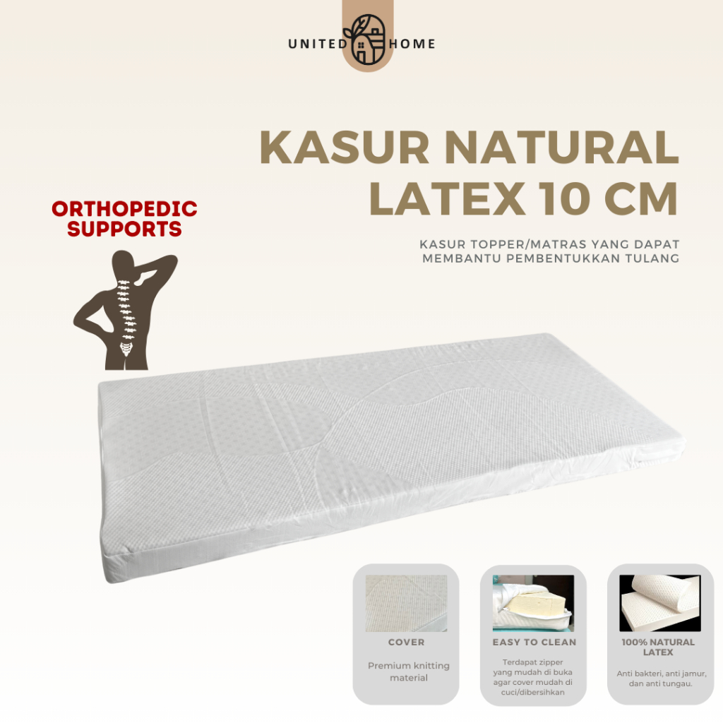 Kasur Latex ASLI Tebal 10cm by Masterpiece
