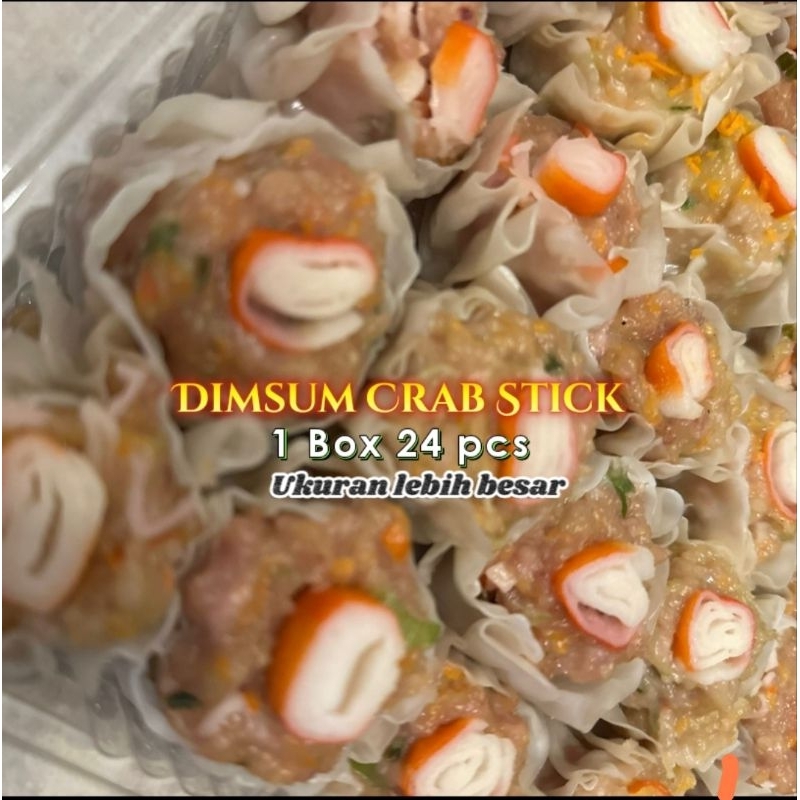 

Dimsum Crab Stick. Isi 24 pcs. ukuran lebih besar. kualitas terjamin. produk halal