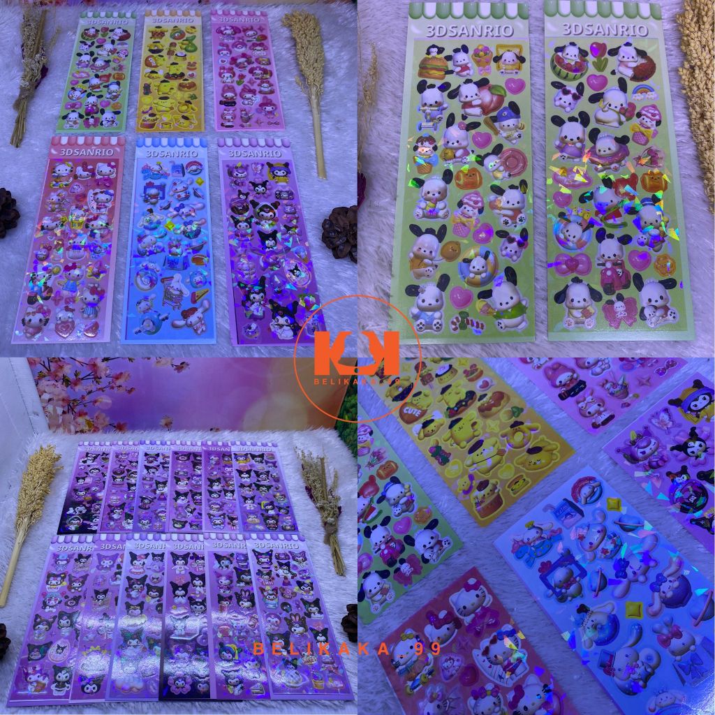 

(KECIL) STICKER HOLOGRAM KECIL MOTIF SANRIO MELODY KUROMI / MAINAN ANAK STIKER HOLOGRAM SANRIO