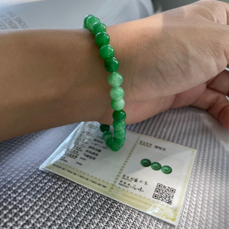 GELANG BATU - GIOK BURMA 4mm 6mm bersertifikat asli ori natural stone bracelet