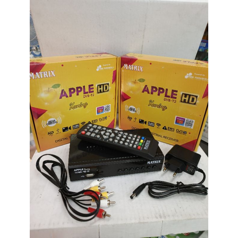 Set Top Box Matrix Apple Kuning DVB-T2