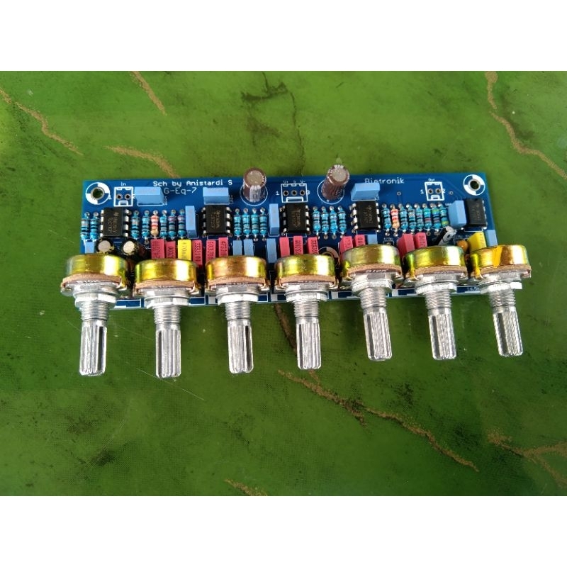 Kit equalizer 7 band equalizer 7 potensio