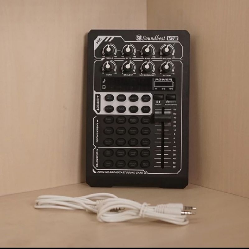 SOUNDCARD SOUNDBEST V12 LIVE MIXER STREAMING ORIGINAL V12 SOUNDBEST