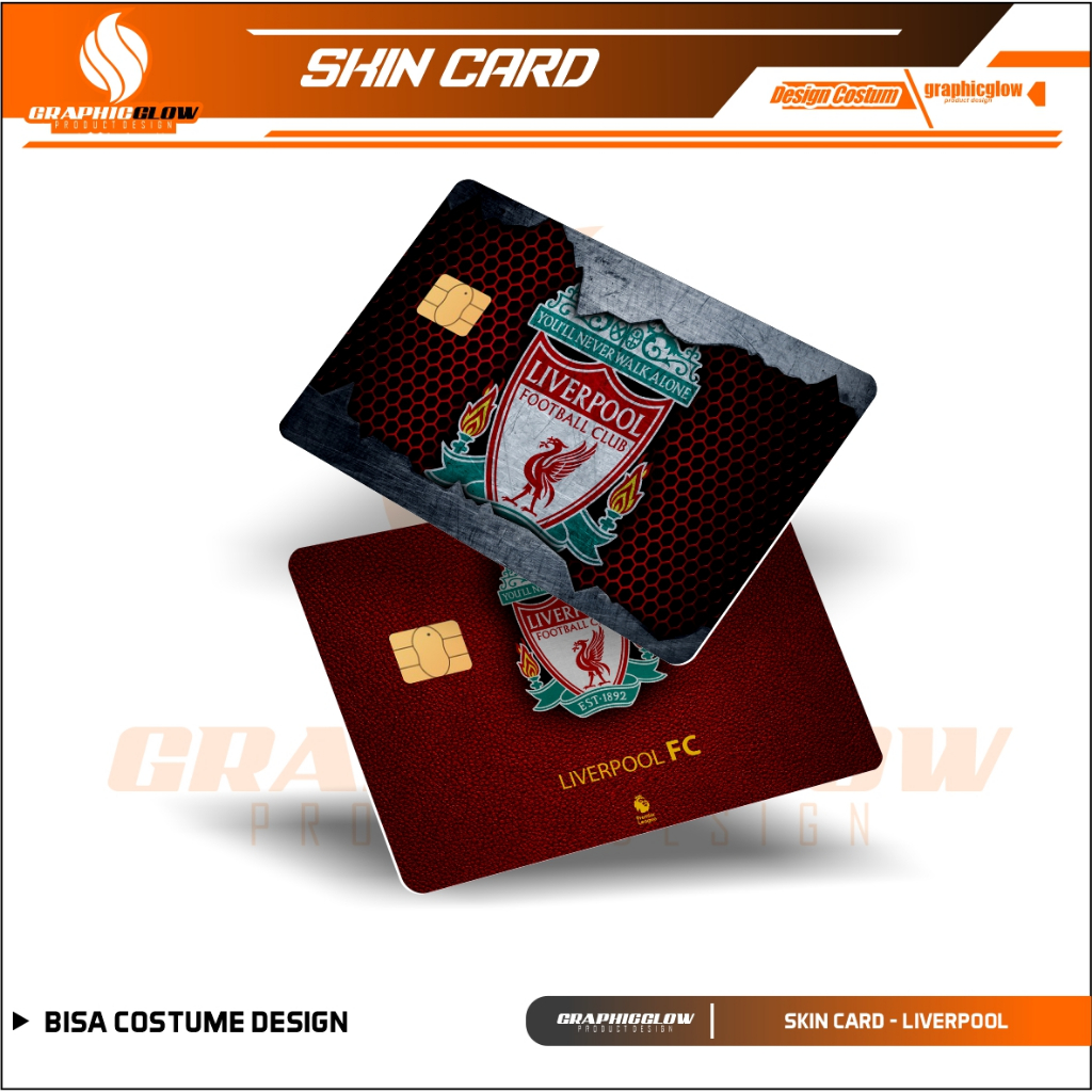 

LOGO LIVERPOOL STIKER PELINDUNG KARTU SKIN CARD ATM SIM KTP E-MONEY STICKER LEM KUAT ANTI GORES