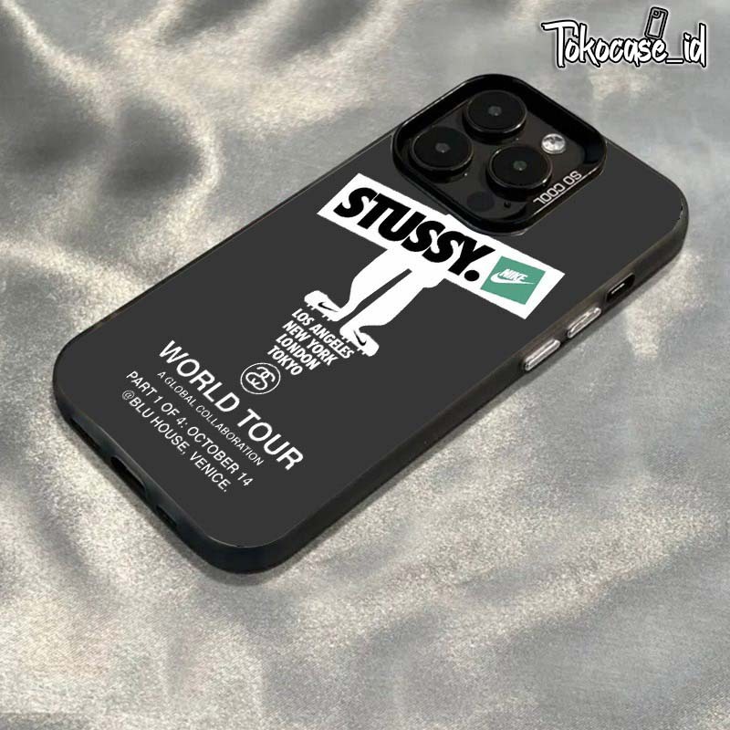 RCI425 Premium Matte Hard Casing Hp Stussy Case Aesthetic Compatible For Iphone 7 8 7plus X Xr 11 12