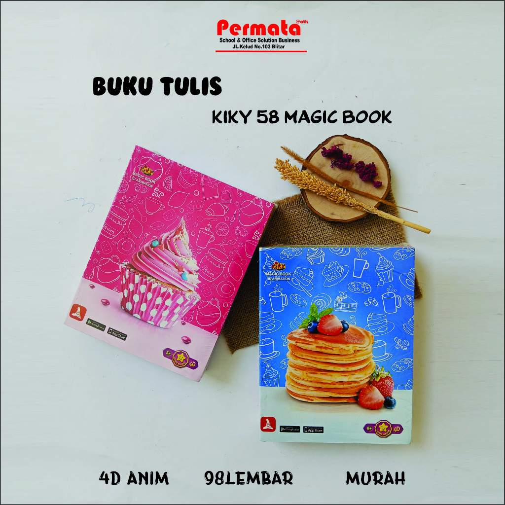 

BUKU TULIS KIKY 98 LEMBAR MAGIC BOOK 4D ANIM ISI 5 BUKU\BUKU TULIS KIKY MURAH