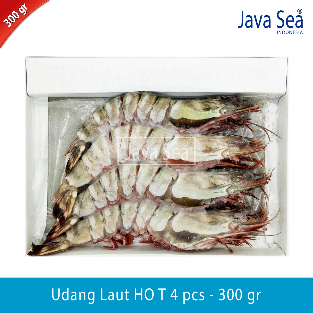 

Udang Laut Tiger Utuh Ada Kepala HO T-4 pack 300gr Java Sea