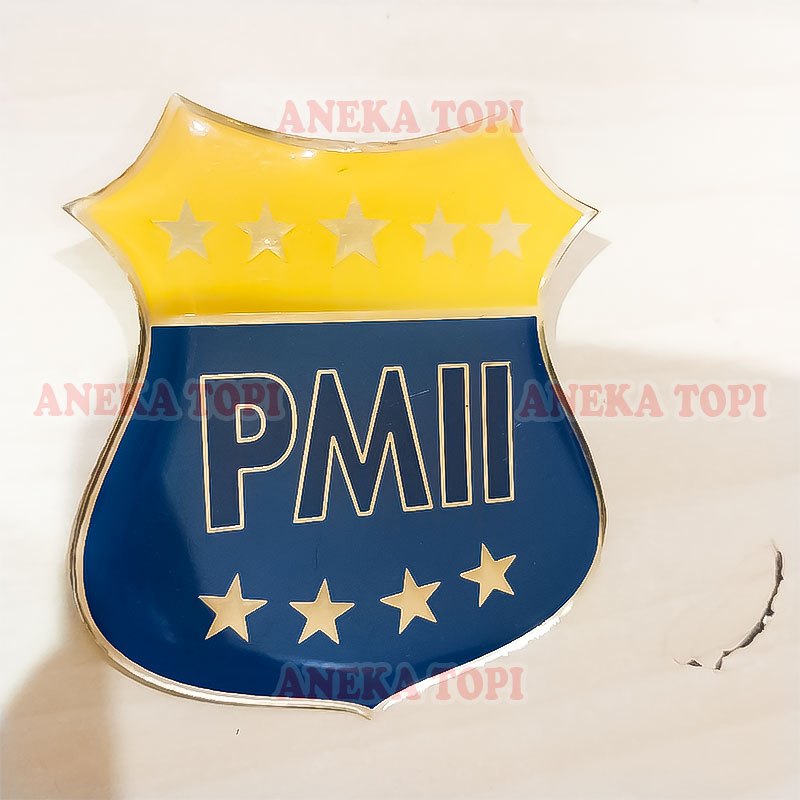 Pin Logo PMII Pin PMII Bahan Logam Pin PMII Biru - Aneka Topi