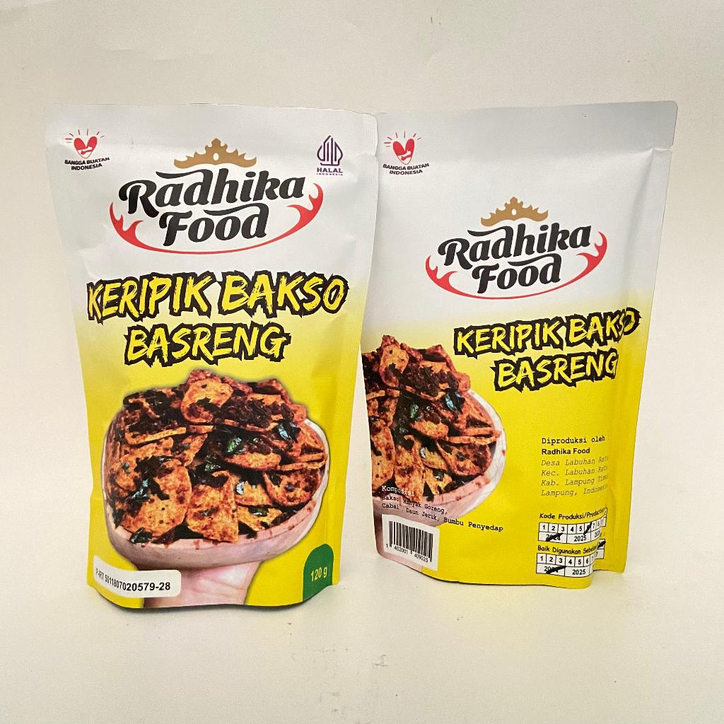 

Radhika Keripik Bakso Basreng Pedas 120gr