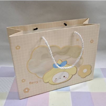 

(12 PCS) Paper Bag Tas Kertas Pastel Viral Lucu Aesthetic untuk Hampers Parcel Bingkisan Lebaran atau Acara