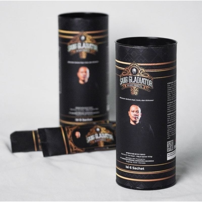 

Kopi Sang Gladiator by Vicky Prasetyo Halal 100% BPOM