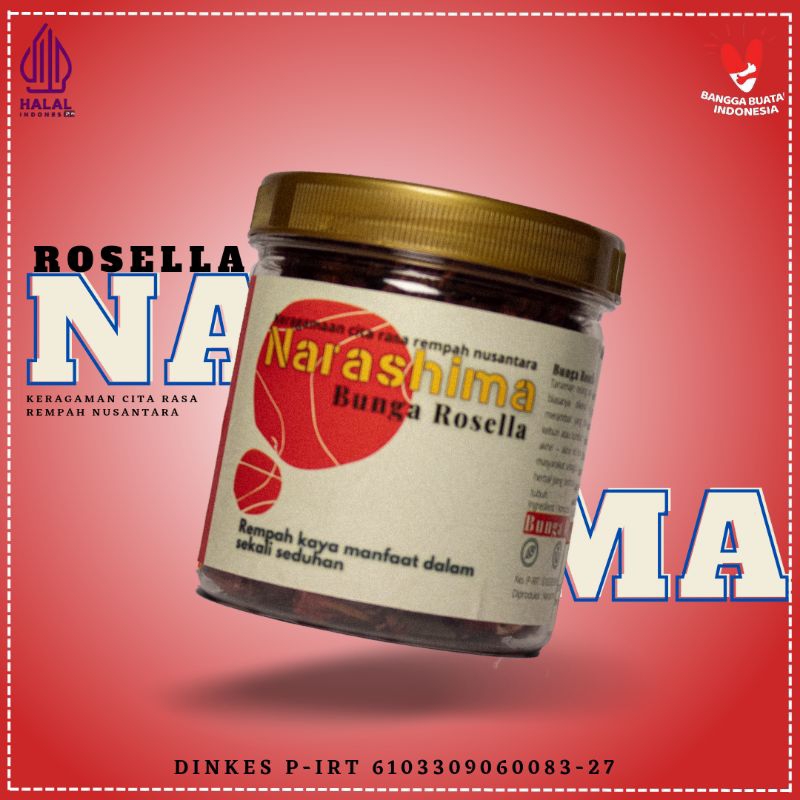 

Bunga Rosella kering Premium 100% Murni 50 gram