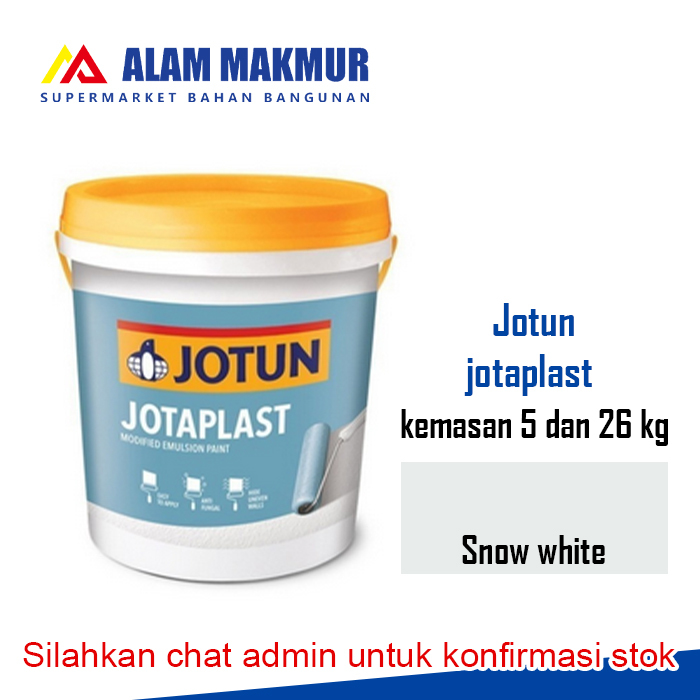 JOTUN JOTAPLAST CAT TEMBOK INTERIOR SNOW WHITE 18 LITER