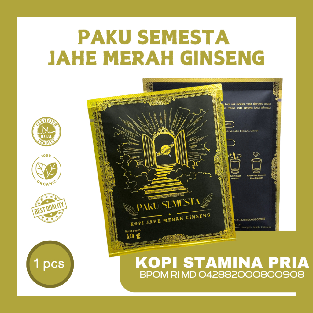 

PAKU SEMESTA | KOPI JAHE MERAH GINSENG | Meningkatkan Stamina Pria