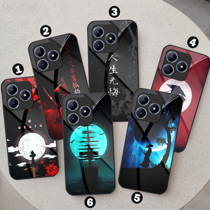 Softcase Glass Kaca Ninja Realme C63 Terbaru [SF98] Casing Handphone Realme C63 Silikon pelindung Hp