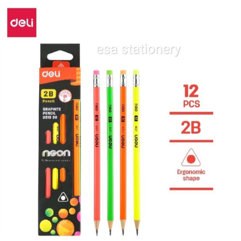 

Deli EU51800 Pensil Kayu 2B