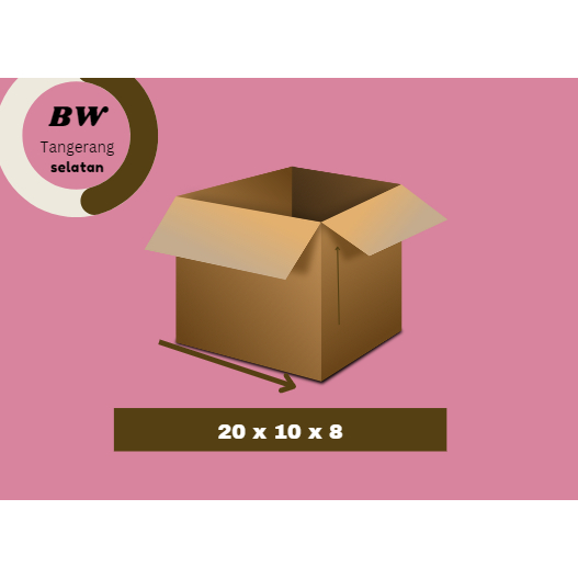 

Kardus Packing 20x10x8 - Karton Box Dus Kotak Packaging Handphone Earphone Polos Murah Baru