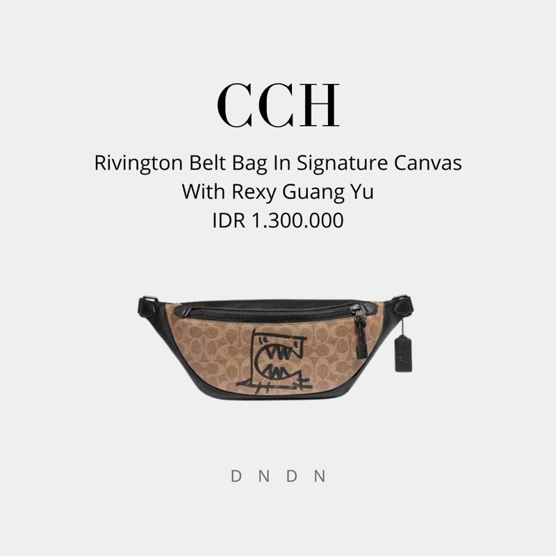Rivington Belt Bag In Signature Canvas With Rexy Guang Yu