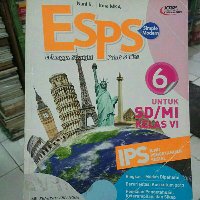 BUKU BEKAS ESPS IPS 6 KTSP 2013