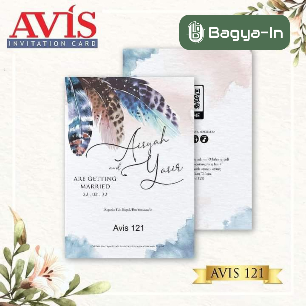 Blangko Undangan AVIS 121 / Blangko Undangan Kosongan Murah - isi 100pcs