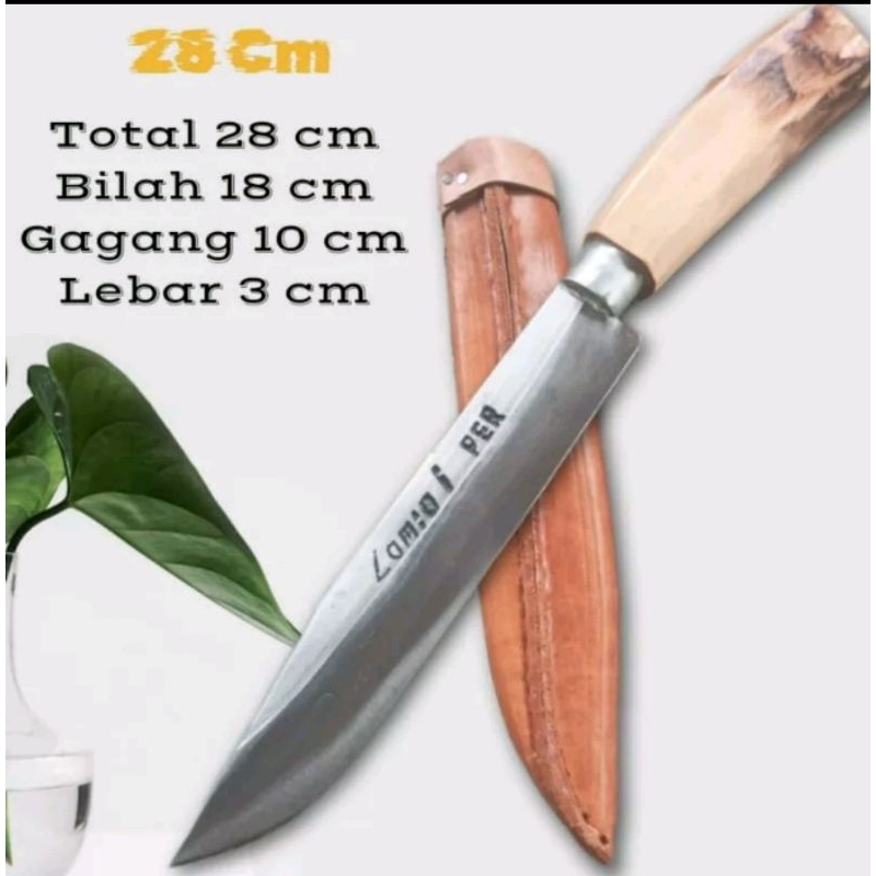 Pisau seset/garpu +sarung