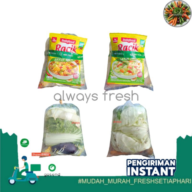 

sayur asem/sop/capcay - always fresh