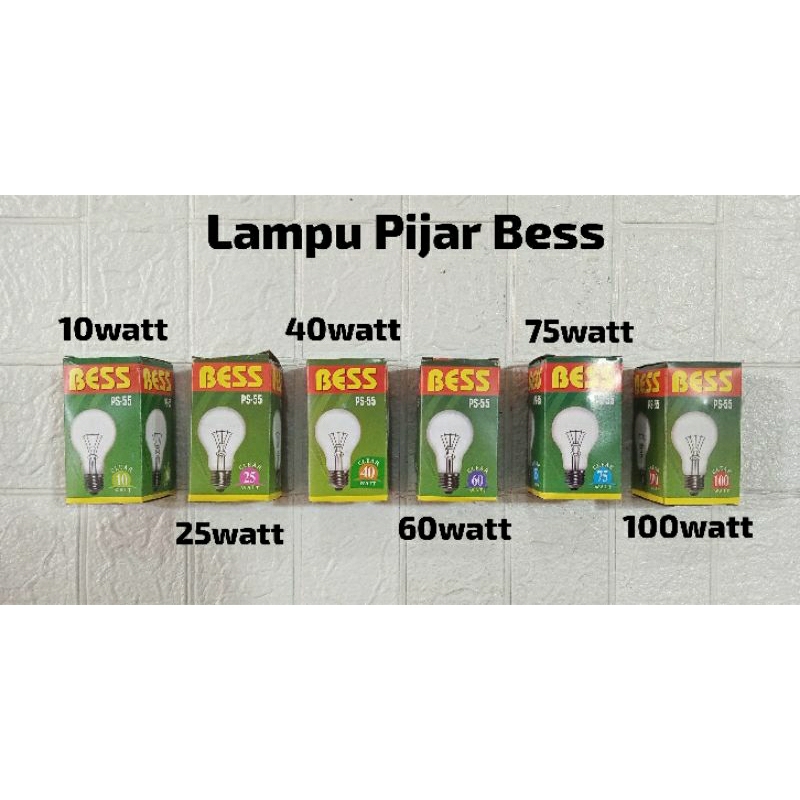 bola lampu pijar 75 watt ...