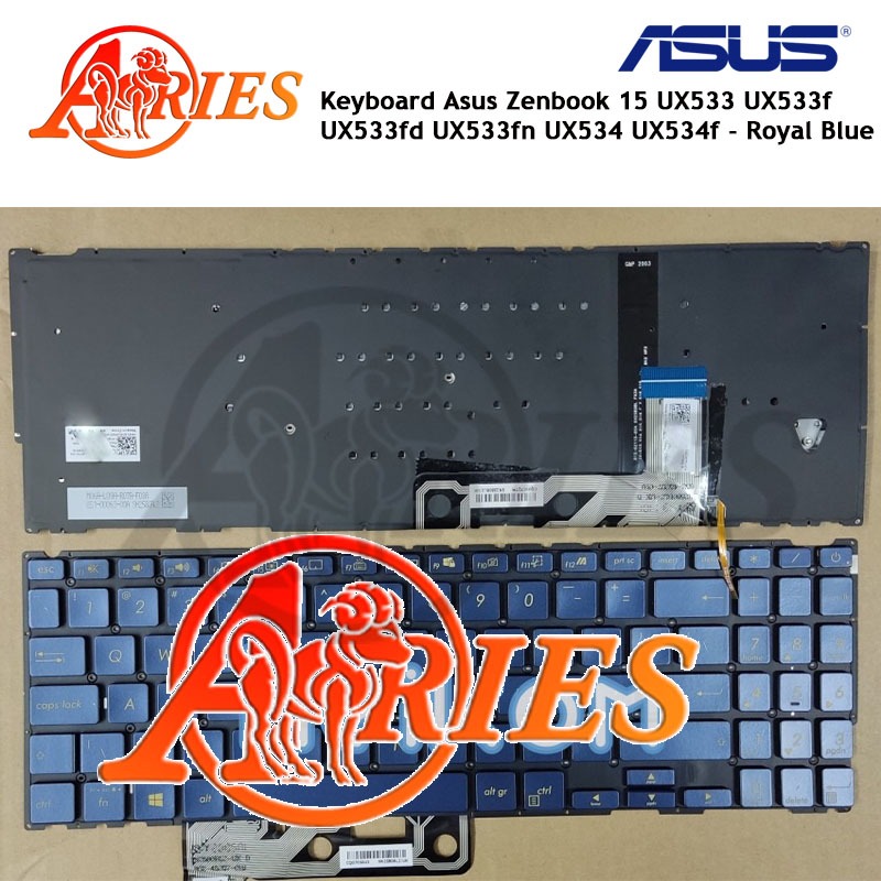 Keyboard Laptop Asus Zenbook 15 UX533 UX533f UX533fd UX533fn UX534 UX534f