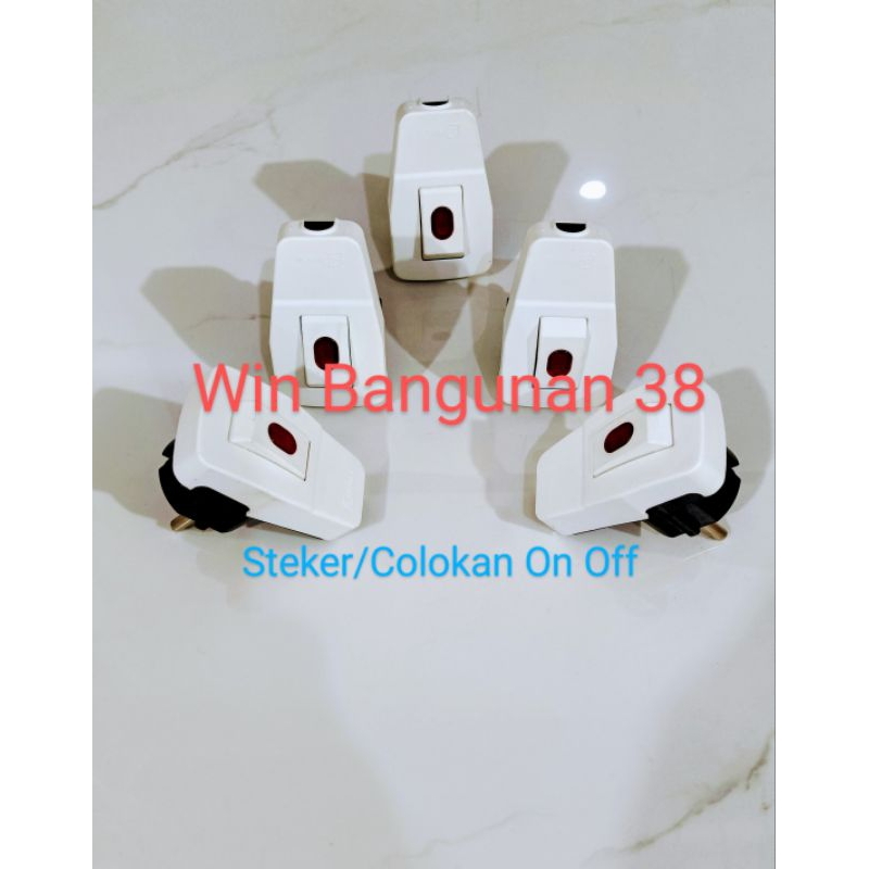 Steker On Off/Colokan On Off/Steker Lampu/Colokan Lampu Switch  On Off