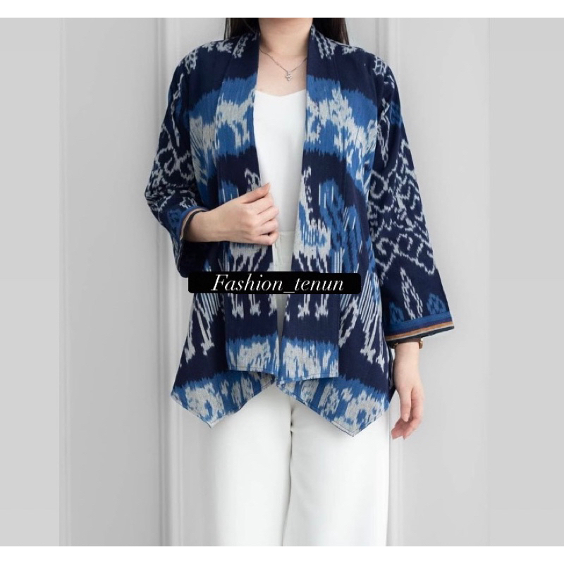 BLAZER IRIS TENUN / OUTER WANITA / OUTER BATIK / JAS WANITA / BAJU KANTOR / SERAGAM KANTOR / OFFICE 