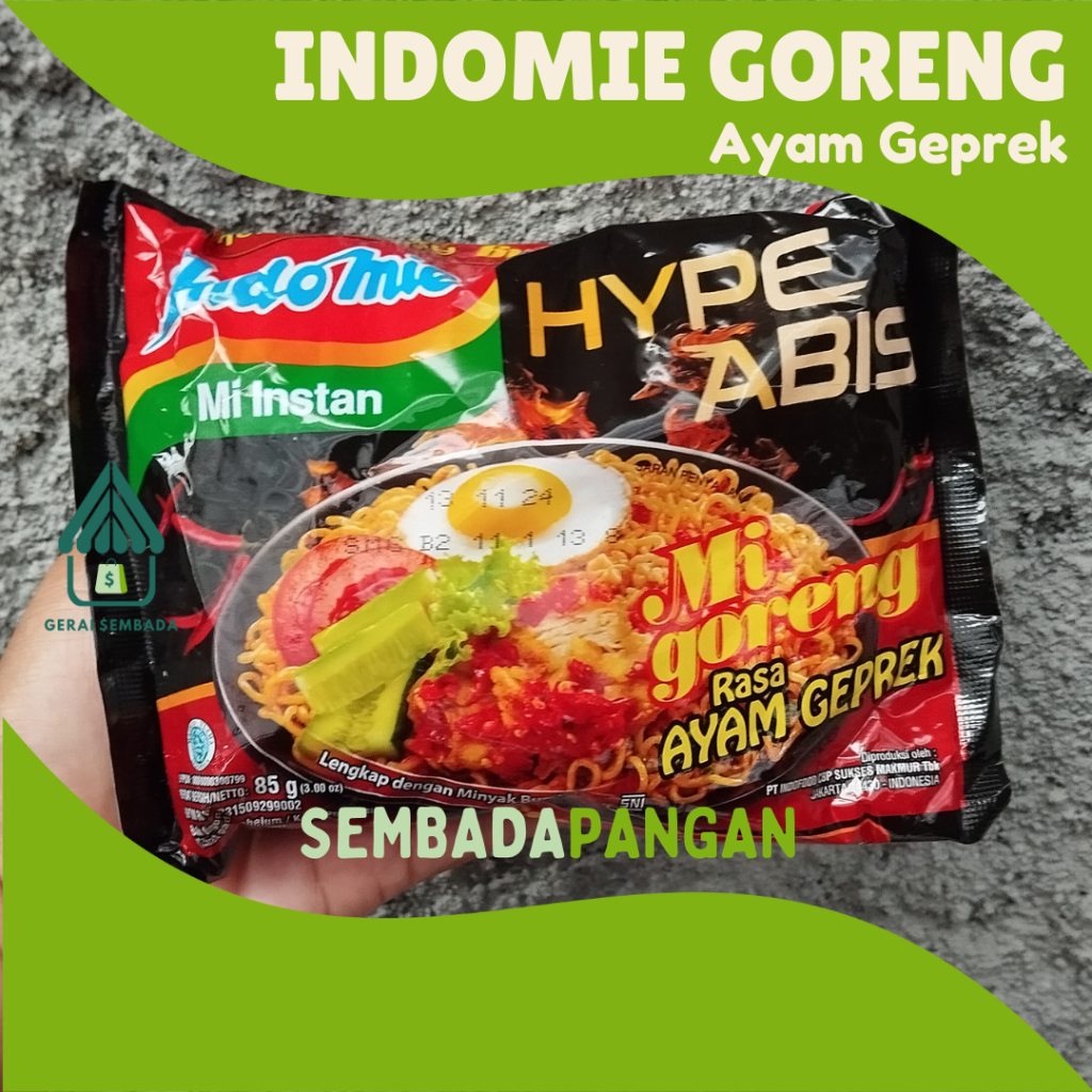 

Indomie Mie Goreng AYAM GEPREK Mi Instant - GERAI SEMBADA