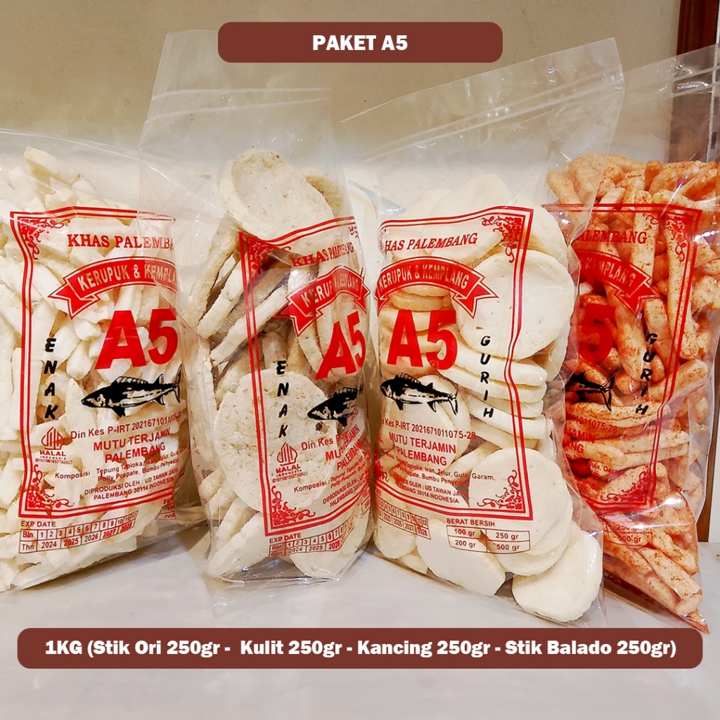 

Paket A5 - Stik Ori, Kerupuk Kulit, Kancing Super, Stik Balado