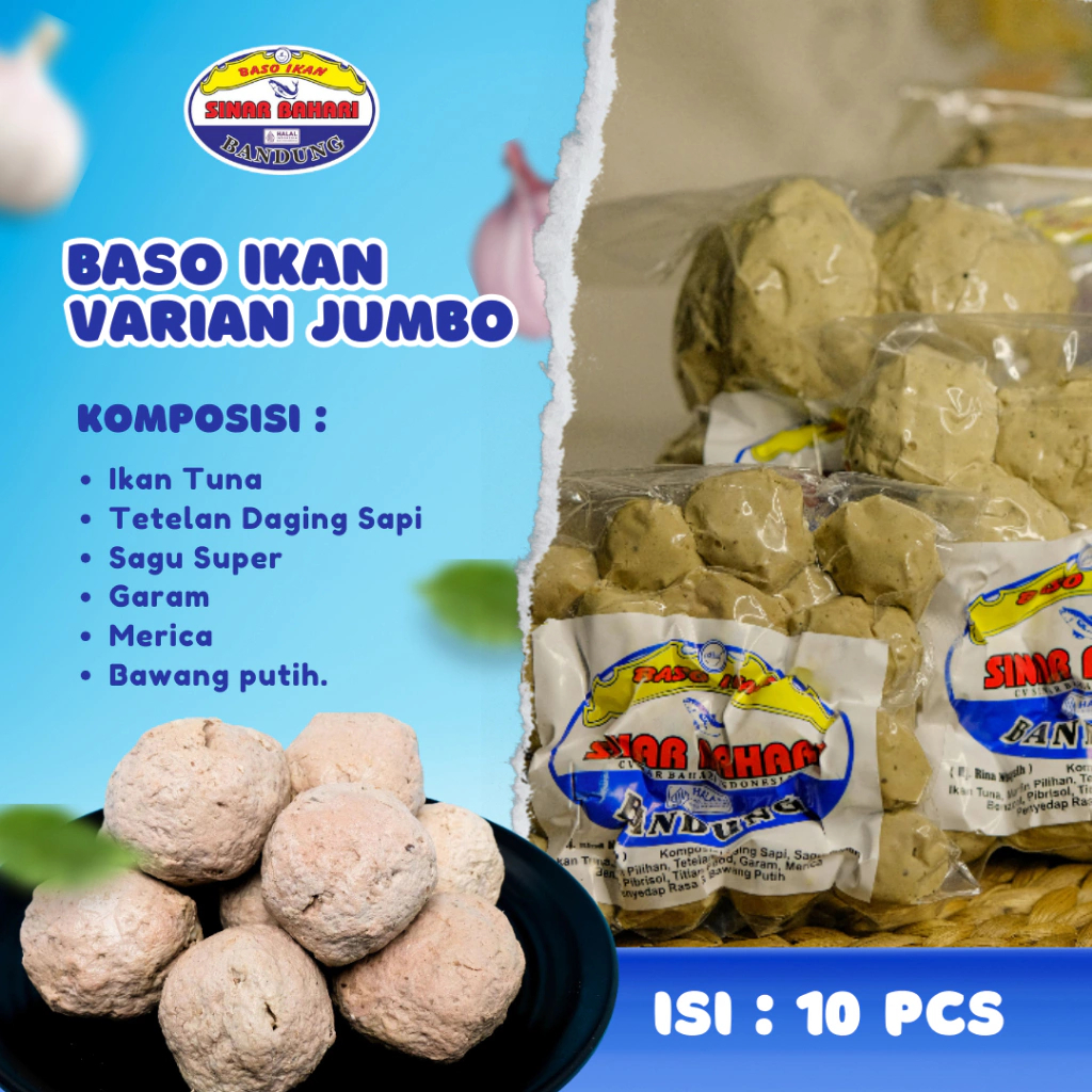 

paket hemat bakso ikan super jando isi 10