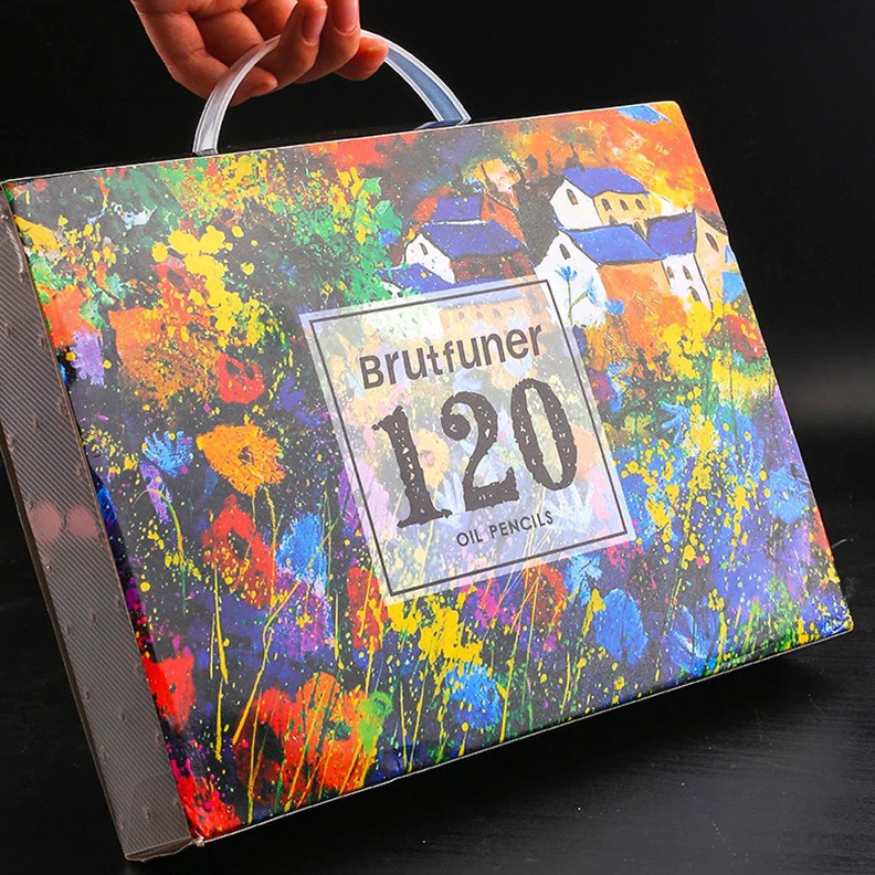 

NEW PRODUCT Pensil Warna 12 Brutfuner Painting Oil Water Pencil Artist Color Pencil Set